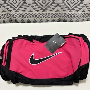 Brand new with tags! Pink and Black Nike gym bag